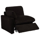  Coaster Furniture Collins 610352P Modular Power Loveseat - Chocolate Brown IMAGE 5