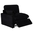  Coaster Furniture Collins 610360P 5-piece Modular Power Reclining Sectional - Black IMAGE 4