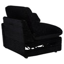  Coaster Furniture Collins 610362P Modular Power Loveseat - Black IMAGE 5