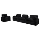  Coaster Furniture Collins 610363P Upholstered Power Recliner Chair - Black IMAGE 11