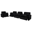  Coaster Furniture Collins 610363P Upholstered Power Recliner Chair - Black IMAGE 13
