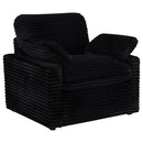  Coaster Furniture Collins 610363P Upholstered Power Recliner Chair - Black IMAGE 1
