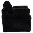  Coaster Furniture Collins 610363P Upholstered Power Recliner Chair - Black IMAGE 2