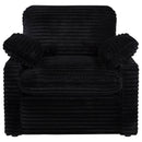  Coaster Furniture Collins 610363P Upholstered Power Recliner Chair - Black IMAGE 3