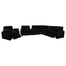  Coaster Furniture Collins 610363P Upholstered Power Recliner Chair - Black IMAGE 9