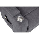  Coaster Furniture Louie 610453P Chenille Upholstered Power Lift Massage Chair - Grey IMAGE 6