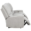  Coaster Furniture Sylmar 610521P Chenille Upholstered Power Reclining Sofa - Dove Grey IMAGE 11