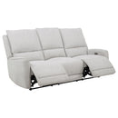  Coaster Furniture Sylmar 610521P Chenille Upholstered Power Reclining Sofa - Dove Grey IMAGE 15