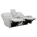  Coaster Furniture Sylmar 610522P Chenille Upholstered Power Reclining Loveseat - Dove Grey IMAGE 16