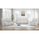  Coaster Furniture Sylmar 610522P Chenille Upholstered Power Reclining Loveseat - Dove Grey IMAGE 17