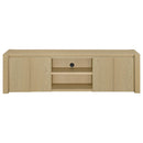  Coaster Furniture Laurelton 701653 78-inch 4-door TV Stand Media Console - Light Oak IMAGE 11