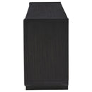  Coaster Furniture Leandro 704633 72-inch 4-door TV Stand Media Console - Burnished Black IMAGE 6