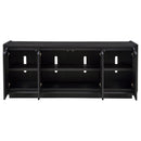  Coaster Furniture Leandro 704633 72-inch 4-door TV Stand Media Console - Burnished Black IMAGE 9