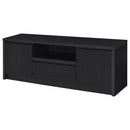  Coaster Furniture Winfield 706222 60-inch 2-door TV Stand Media Console - Black IMAGE 4
