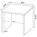  Coaster Furniture Knapp 706227 Engineered Wood Square End Table - Black IMAGE 6