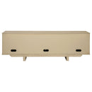  Coaster Furniture Kailani 706583 79-inch 4-door Cane TV Stand Media Console - Beige Oak IMAGE 4