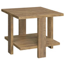 Coaster Furniture Dawn 707718-S2 2-piece Round Coffee and End Table Set - Mango Brown IMAGE 11