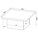  Coaster Furniture Devar 708068-S2 2-piece Square Coffee and End Table Set - Mango IMAGE 10