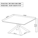  Coaster Furniture Carvell 708138-S2 2-piece Square Coffee and End Table Set - Mirage White IMAGE 8