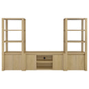  Coaster Furniture Laurelton 708222 60-inch 2-door TV Stand Media Console - Light Oak IMAGE 12