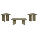  Coaster Furniture Andando 708498-S3 3-piece Coffee and End Table Set - Mango Brown IMAGE 1