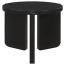  Coaster Furniture Cordova 709678-S3 3-piece Solid Wood Coffee and End Table Set - Black IMAGE 8