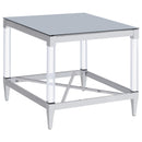  Coaster Furniture Lindley 709728-S3 3-piece Square Coffee and End Table Set - Chrome IMAGE 8