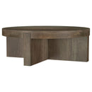  Coaster Furniture Kinkaid 710138-S2 2-piece Solid Wood Coffee and End Table Set - Brown IMAGE 11