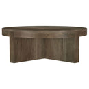  Coaster Furniture Kinkaid 710138-S2 2-piece Solid Wood Coffee and End Table Set - Brown IMAGE 4