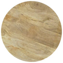  Coaster Furniture Touhy 710607 Round Solid Wood Side Table - Natural Mango IMAGE 4