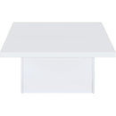  Coaster Furniture Devar 710898-S3 3-piece Square Coffee End Table Set - White High Gloss IMAGE 11