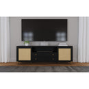  Coaster Furniture Arini 720263 Rattan Cane 2-door TV Stand Media Console - Black IMAGE 14