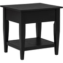  Coaster Furniture Lindenton 722728-S2 2-piece Wood Lift-Top Coffee and End Table Set - Black IMAGE 7