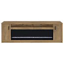  Coaster Furniture Eddy 722843 79-inch 2-door TV Stand Fireplace Media Console - Mango IMAGE 6
