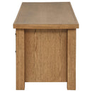 Coaster Furniture Beasley 723323 2-Door 71-Inch Wood TV Stand Media Console - Golden Oak IMAGE 9