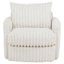  Coaster Furniture Sarco 902541 Corduroy Upholstered Swivel Accent Arm Chair - Ivory IMAGE 9