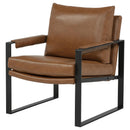  Coaster Furniture Rosalind 903019 Upholstered Track Arm Accent Chair - Brown IMAGE 1