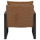  Coaster Furniture Rosalind 903019 Upholstered Track Arm Accent Chair - Brown IMAGE 3