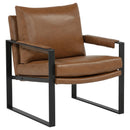  Coaster Furniture Rosalind 903019 Upholstered Track Arm Accent Chair - Brown IMAGE 4