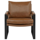  Coaster Furniture Rosalind 903019 Upholstered Track Arm Accent Chair - Brown IMAGE 9