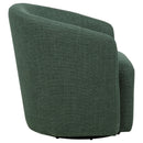  Coaster Furniture Mossbrook 903222 Fabric Upholstered Swivel Accent Chair - Green IMAGE 3