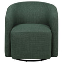  Coaster Furniture Mossbrook 903222 Fabric Upholstered Swivel Accent Chair - Green IMAGE 8