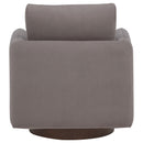  Coaster Furniture Iris 903258 Fabric Upholstered Swivel Accent Chair - Stone IMAGE 7