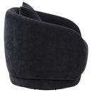  Coaster Furniture Arnaud 903487 Chenille Upholstered Swivel Accent Chair - Navy IMAGE 2