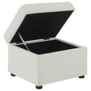 Coaster Furniture Winter 904134 Upholstered Hydraulic Lift Top Storage Ottoman - Beige IMAGE 11