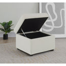  Coaster Furniture Winter 904134 Upholstered Hydraulic Lift Top Storage Ottoman - Beige IMAGE 12