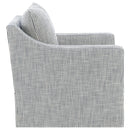  Coaster Furniture Winter 904137 Upholstered Sloped Arm Accent Swivel Chair - Grey IMAGE 10