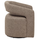  Coaster Furniture Westhill 907538 Boucle Upholstered Swivel Accent Chair - Rocky Road IMAGE 8