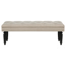  Coaster Furniture Marsha 915160 52-inch Upholstered Entryway Accent Bench - Latte IMAGE 1