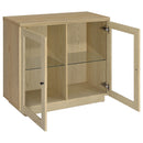  Coaster Furniture Tilbury 950429 2-door Glass Front Accent Display Cabinet - Light Oak IMAGE 8